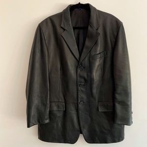 Ralph Lauren Men's Black Leather Jacket